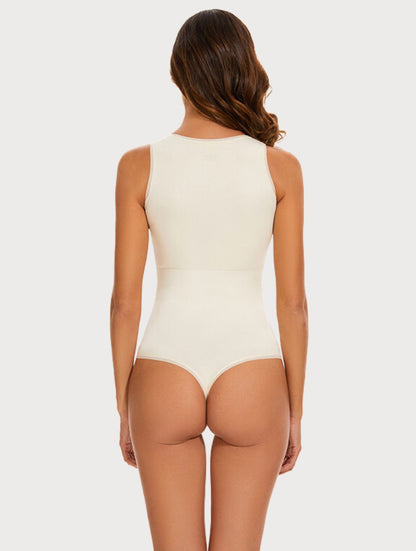 Rundhals-Eleganz 360° Sculpting Thong Bodysuit