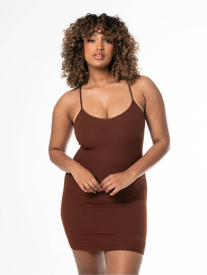 Sommer Shapewear Slip Mini Kleid