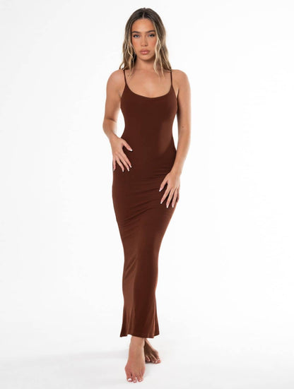 Sexy Shapewear Slip Maxi Dress